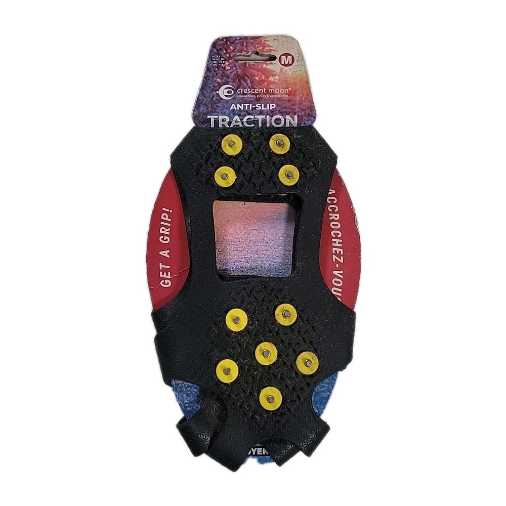 Crescent Moon Anti-Slip Traction Shoe Pads Fits‎ Most Footwear, Size M 5.5 - 7